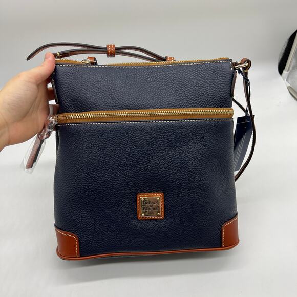 Dooney & Bourke Pebble Leather Crossbody Handbags Midnight Blue - Picture 1 of 12